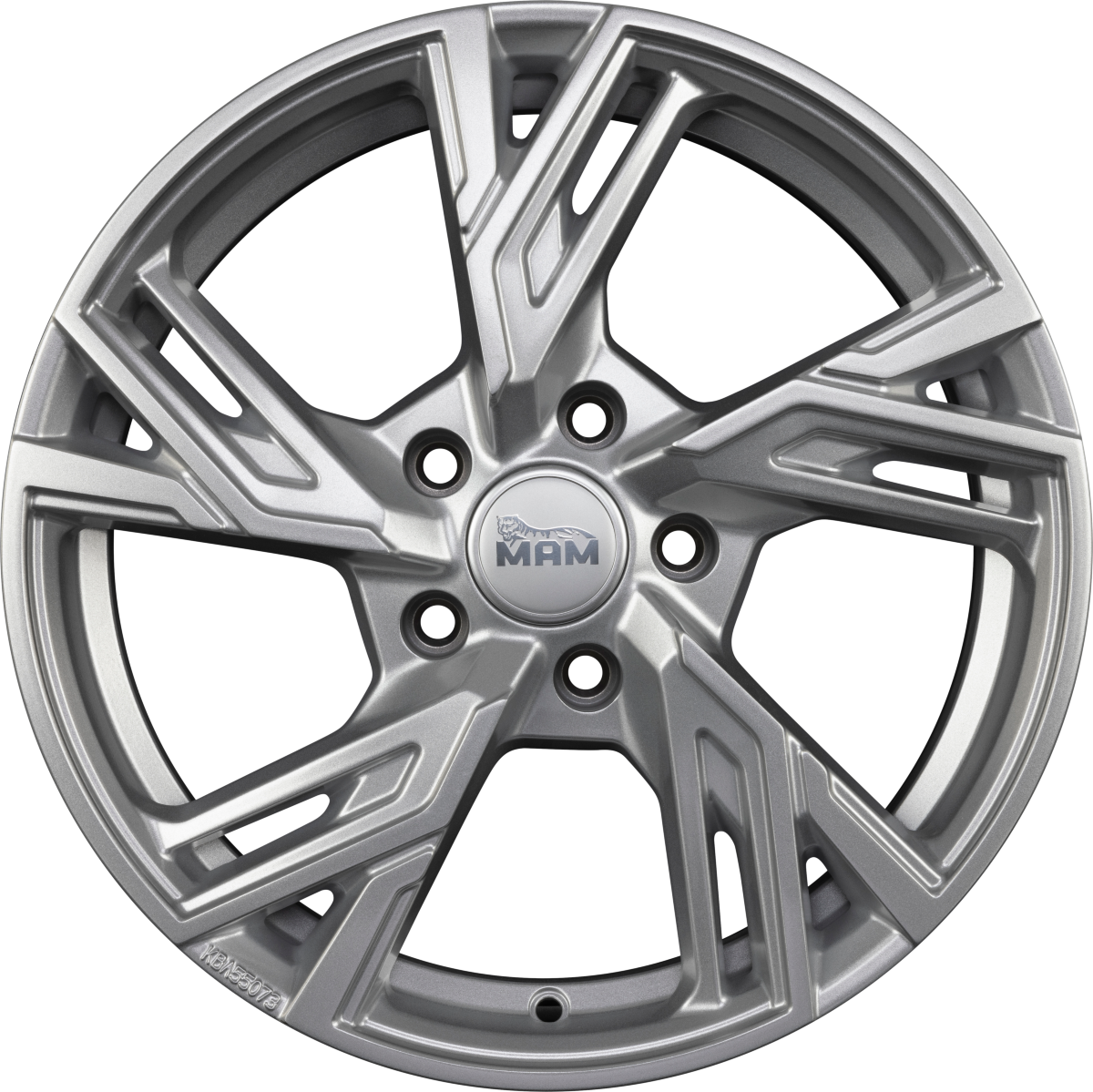 MAM RS5 silver painted Alufelge 7x16 Zoll ET35 LK 5x120 ML72.6 – Bild 3
