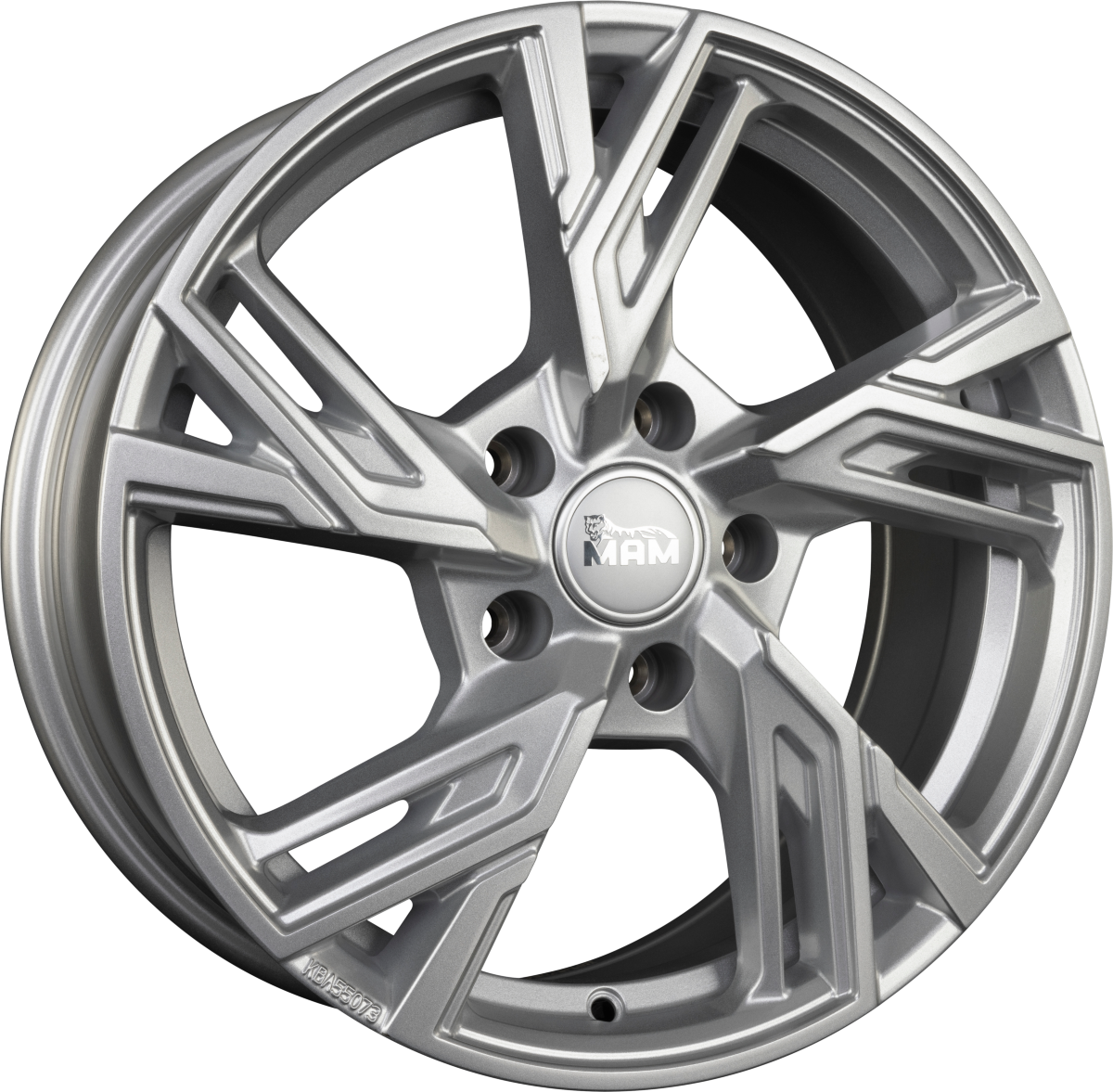 MAM RS5 silver painted Alufelge 7x16 Zoll ET35 LK 5x120 ML72.6 – Bild 4