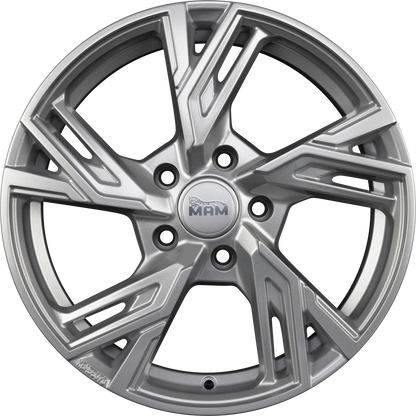 MAM RS5 silver painted Alufelge 8x18 Zoll ET40 LK 5x108 ML72.6 – Bild 3