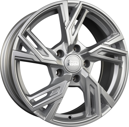 MAM RS5 silver painted Alufelge 8x18 Zoll ET40 LK 5x108 ML72.6 – Bild 4