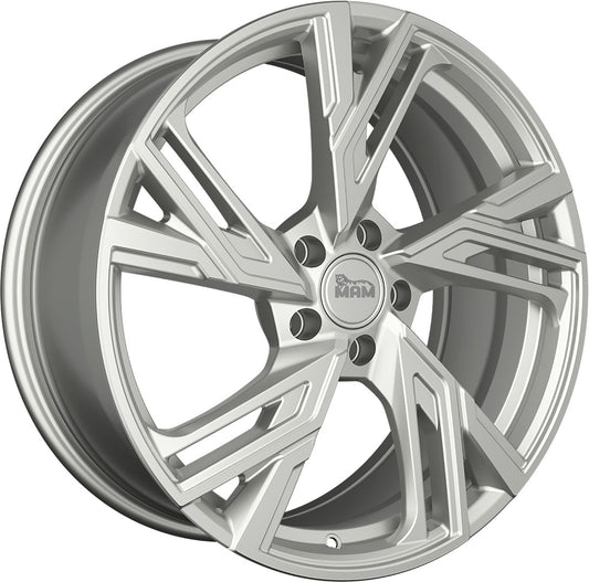 MAM RS5 silver painted Alufelge 8.5x19 Zoll ET40 LK 5x114.3 ML72.6