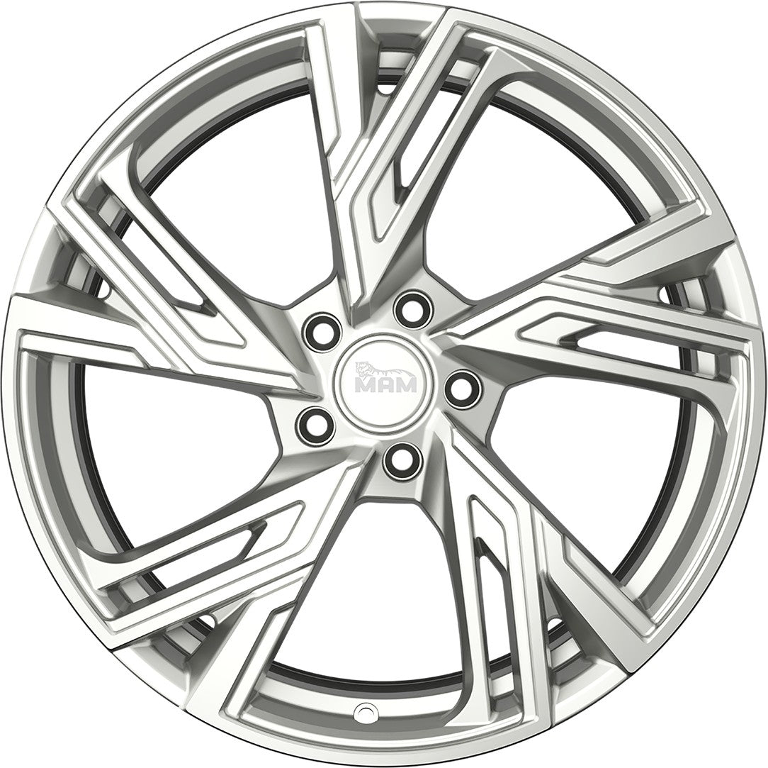 MAM RS5 silver painted Alufelge 8.5x20 Zoll ET30 LK 5x112 ML66.6 – Bild 2