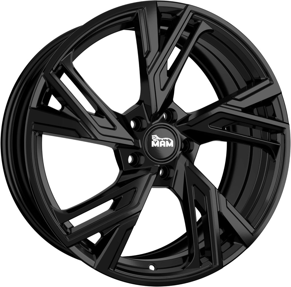 MAM RS5 black painted Alufelge 7.5x17 Zoll ET45 LK 5x108 ML72.6