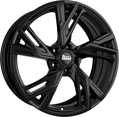 MAM RS5 black painted Alufelge 7.5x17 Zoll ET30 LK 5x112 ML66.6