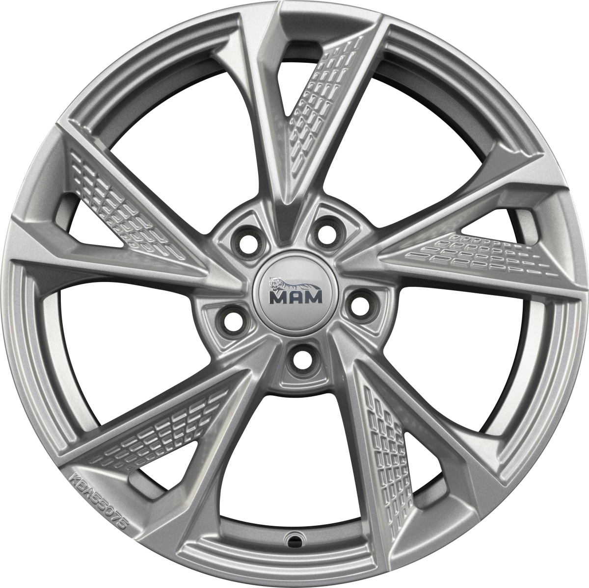 MAM RS6 silver painted Alufelge 7.5x17 Zoll ET40 LK 5x114.3 ML72.6 – Bild 3