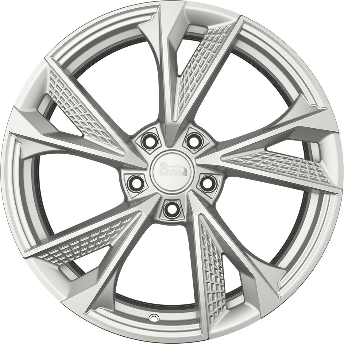 MAM RS6 silver painted Alufelge 8x18 Zoll ET40 LK 5x108 ML72.6 – Bild 2