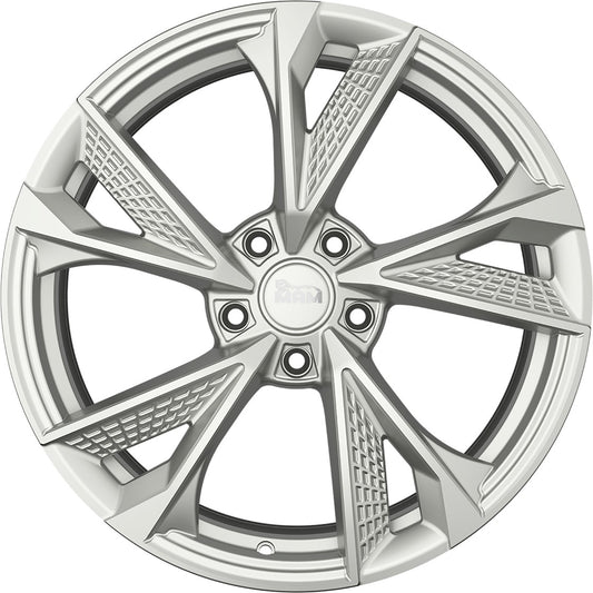 MAM RS6 silver painted Alufelge 8x18 Zoll ET30 LK 5x114.3 ML72.6 – Bild 2