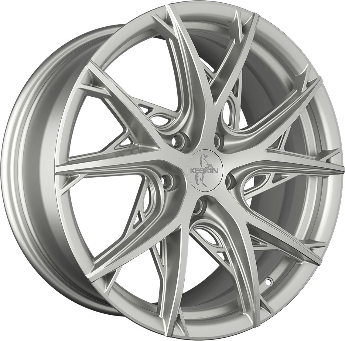 Keskin KT24 Thunder silver painted Alufelge 8.5x19 Zoll ET40 LK 5x108 ML72.6