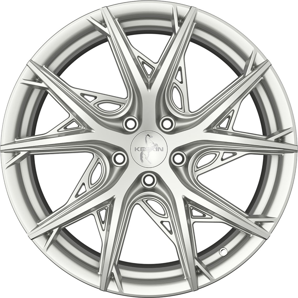 Keskin KT24 Thunder silver painted Alufelge 8.5x19 Zoll ET40 LK 5x108 ML72.6 – Bild 2