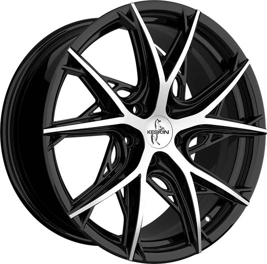 Keskin KT24 Thunder black front polish Alufelge 8.5x19 Zoll ET30 LK 5x112 ML66.6