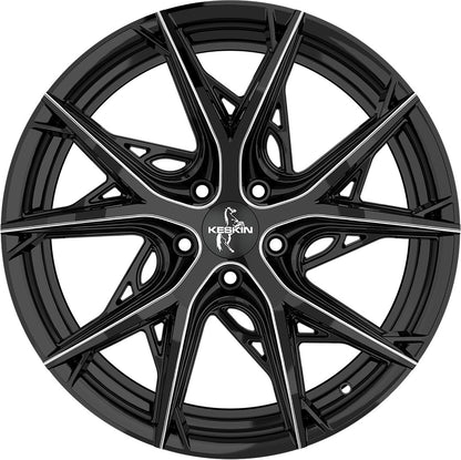 Keskin KT24 Thunder black secret diamond Alufelge 8.5x19 Zoll ET30 LK 5x112 ML66.6 – Bild 2