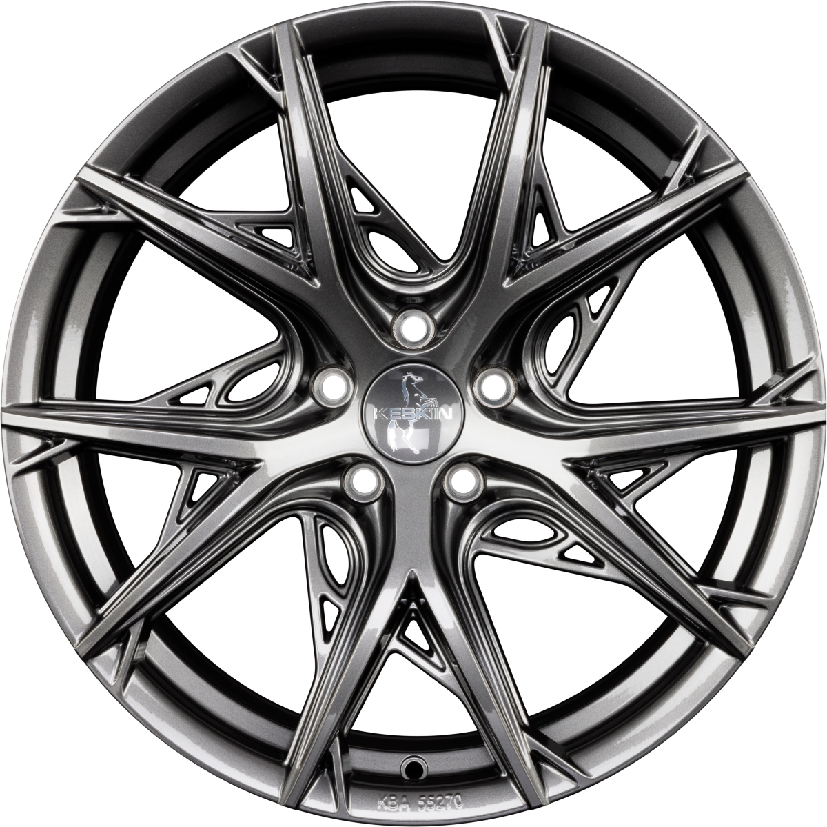 Keskin KT24 Thunder palladium painted Alufelge 8.5x19 Zoll ET30 LK 5x112 ML66.6 – Bild 3