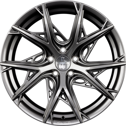 Keskin KT24 Thunder palladium painted Alufelge 8.5x19 Zoll ET30 LK 5x112 ML66.6 – Bild 3