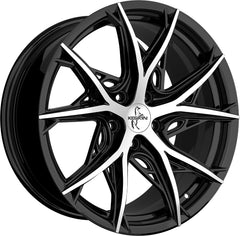Keskin KT24C Thunder black front polish Alufelge 8.5x19 Zoll ET35 LK 5x114.3 ML72.6