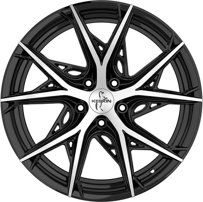 Keskin KT24C Thunder black front polish Alufelge 8.5x19 Zoll ET35 LK 5x114.3 ML72.6 – Bild 2