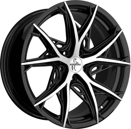 Keskin KT24C Thunder black front polish Alufelge 8.5x19 Zoll ET35 LK 5x120 ML72.6