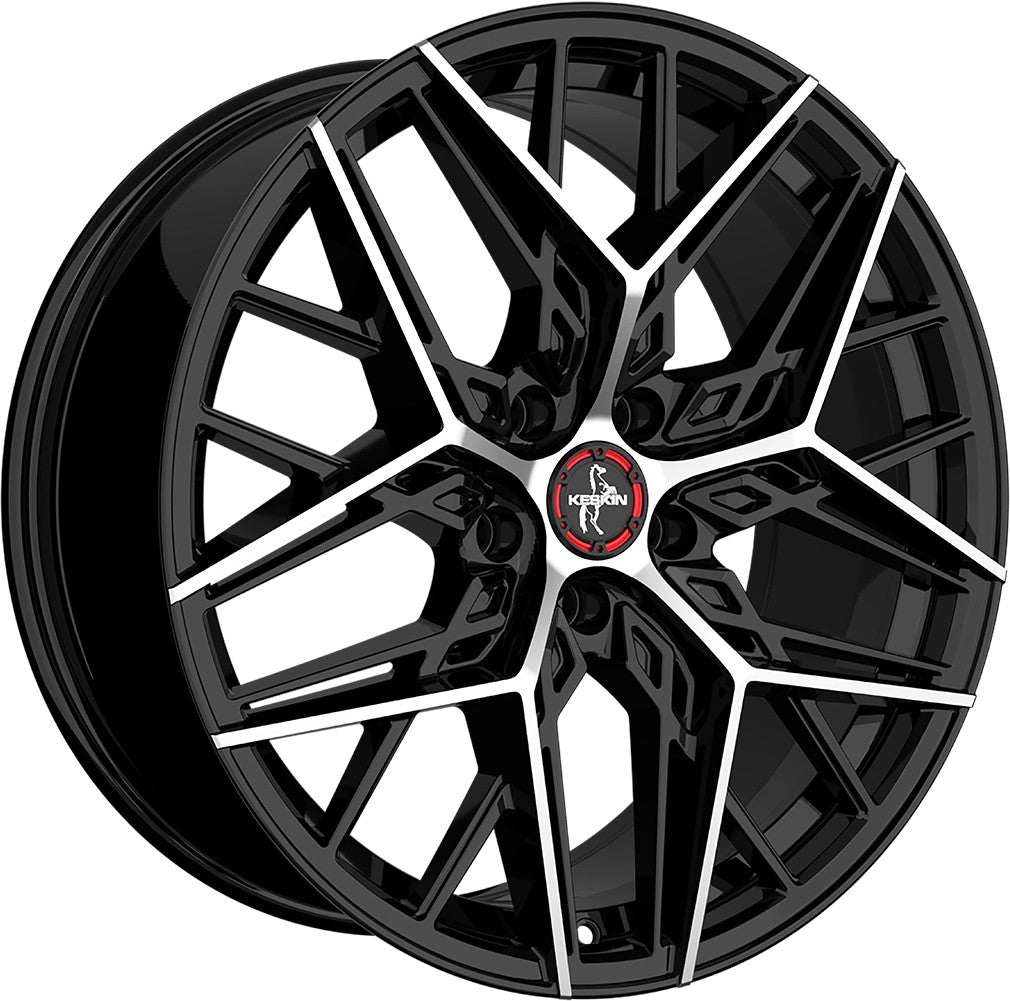 Keskin KT25 Pearl black front polish Alufelge 8.5x20 Zoll ET40 LK 5x108 ML72.6