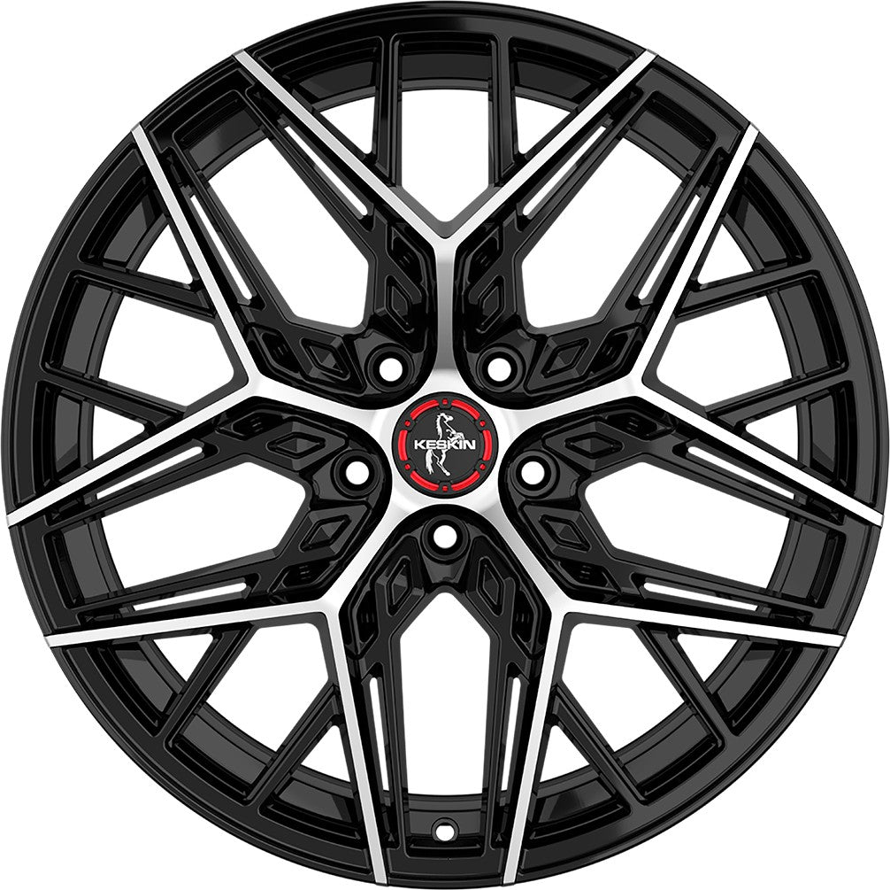 Keskin KT25 Pearl black front polish Alufelge 8.5x20 Zoll ET40 LK 5x108 ML72.6 – Bild 2