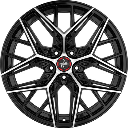 Keskin KT25 Pearl black front polish Alufelge 8.5x20 Zoll ET40 LK 5x108 ML72.6 – Bild 2