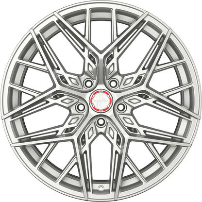 Keskin KT25 Pearl silver painted Alufelge 8.5x20 Zoll ET45 LK 5x114.3 ML72.6 – Bild 2