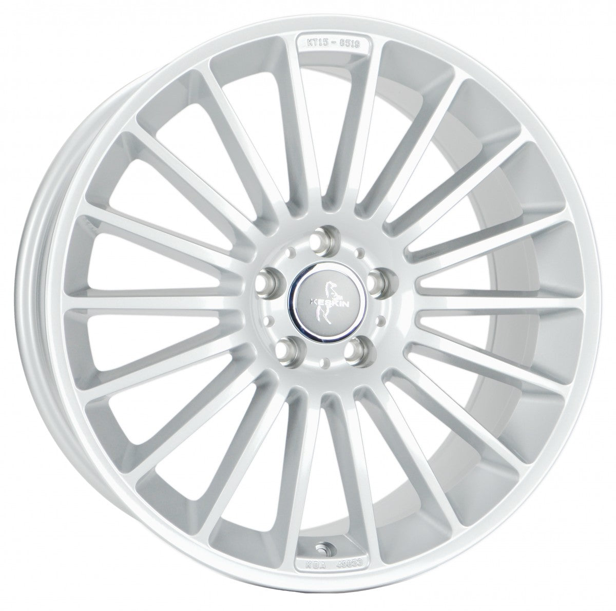 Keskin KT15 Speed silver painted Alufelge 7x16 Zoll ET38 LK 5x112 ML66.6