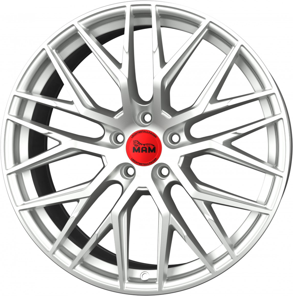 MAM RS4 matt silver painted Alufelge 7x16 Zoll ET35 LK 4x108 ML63.4 – Bild 5