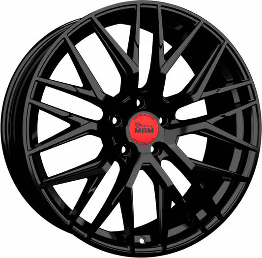 MAM RS4 black painted Alufelge 7x16 Zoll ET38 LK 5x112 ML66.6