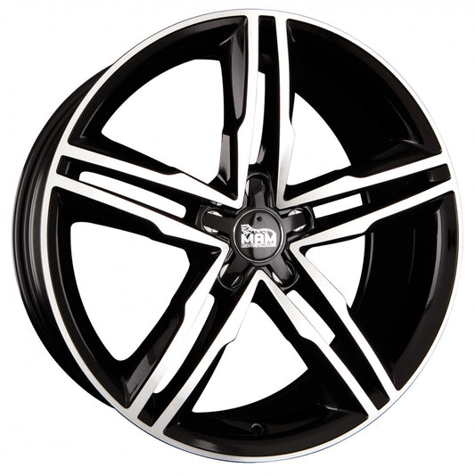 MAM A1 black front polish Alufelge 8x19 Zoll ET42 LK 5x112 ML66.5