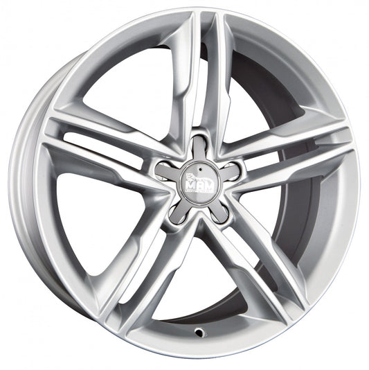 MAM A1 silver painted Alufelge 8x18 Zoll ET30 LK 5x112 ML66.5