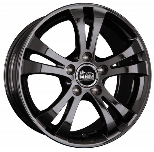 MAM D2 black painted Alufelge 6x15 Zoll ET42 LK 5x112 ML57.1