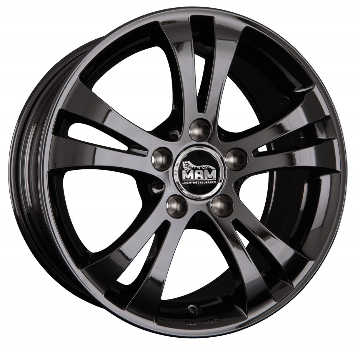 MAM D2 black painted Alufelge 6x15 Zoll ET42 LK 5x112 ML57.1