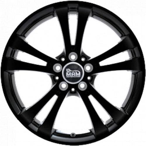 MAM D2 black painted Alufelge 6x15 Zoll ET42 LK 5x112 ML57.1 – Bild 2