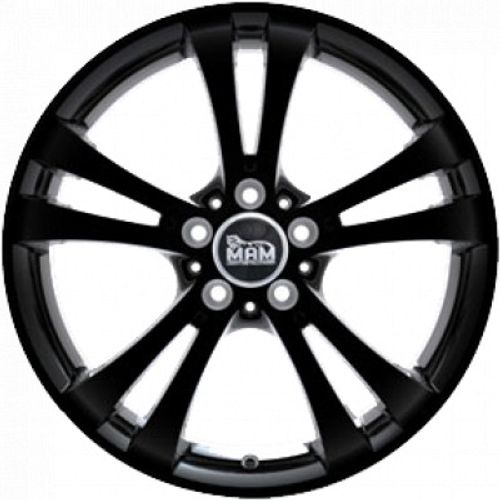MAM D2 black painted Alufelge 6x15 Zoll ET42 LK 5x112 ML57.1 – Bild 2