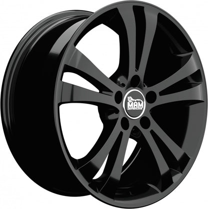 MAM D2 black painted Alufelge 6x15 Zoll ET42 LK 5x112 ML57.1 – Bild 3