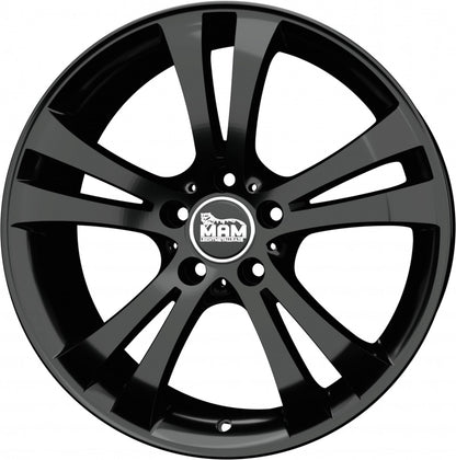 MAM D2 black painted Alufelge 6x15 Zoll ET42 LK 5x112 ML57.1 – Bild 5