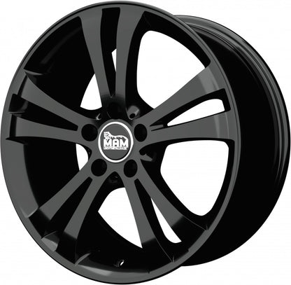 MAM D2 black painted Alufelge 6x15 Zoll ET42 LK 5x112 ML57.1 – Bild 6