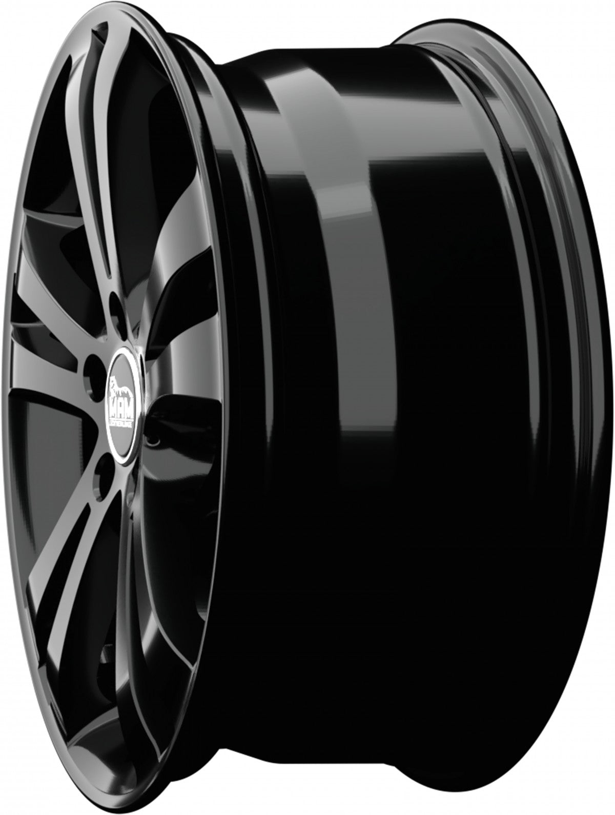 MAM D2 black painted Alufelge 6x15 Zoll ET42 LK 5x112 ML57.1 – Bild 8