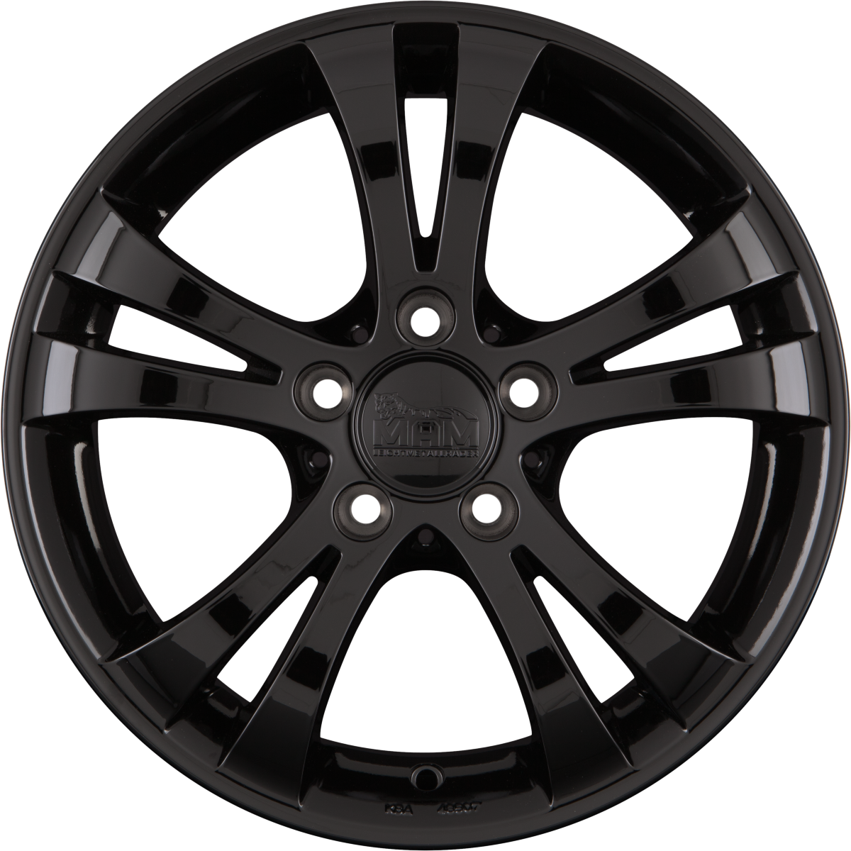 MAM D2 Black Painted (BP) Alufelge 7.5x16 Zoll ET45 LK 5x112 ML66.6
