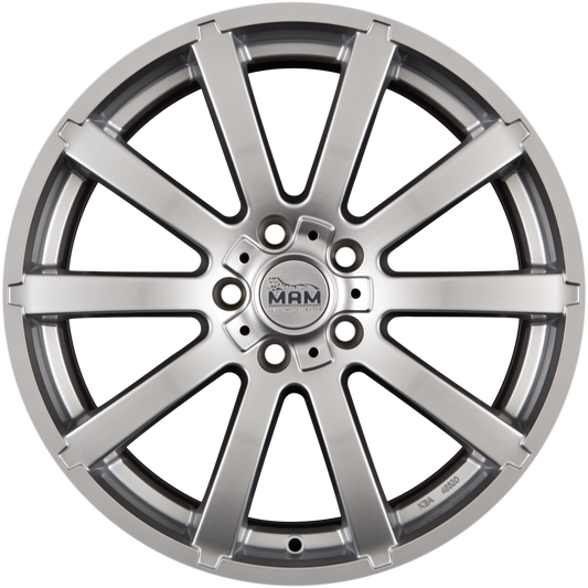 MAM W3 Silver Painted (SL) Alufelge 7x17 Zoll ET40 LK 5x114.3 ML72.6