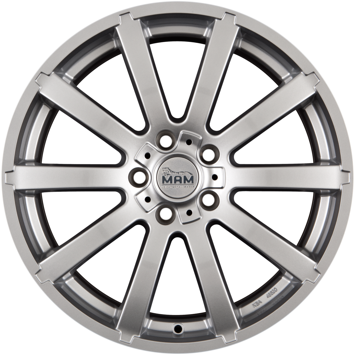 MAM W3 Silver Painted (SL) Alufelge 7x17 Zoll ET40 LK 5x114.3 ML72.6