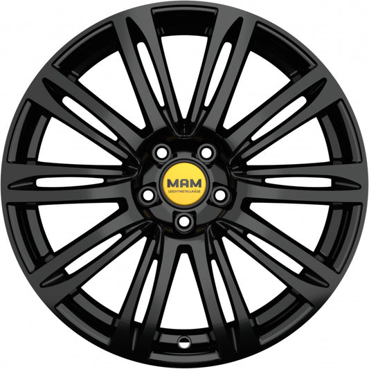MAM A4 black painted Alufelge 7x16 Zoll ET38 LK 5x112 ML66.6 – Bild 2