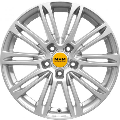 MAM A4 silver painted Alufelge 7x16 Zoll ET48 LK 5x112 ML66.6 – Bild 2