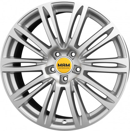 MAM A4 silver painted Alufelge 7.5x17 Zoll ET37 LK 5x100 ML63.4 – Bild 5