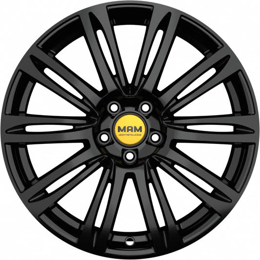 MAM A4 black painted Alufelge 7.5x17 Zoll ET40 LK 5x115 ML70.2 – Bild 2