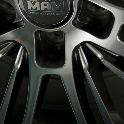 MAM A4 Hyper Front Polish (HFP) Alufelge 7.5x17 Zoll ET40 LK 5x108 ML72.6 – Bild 4