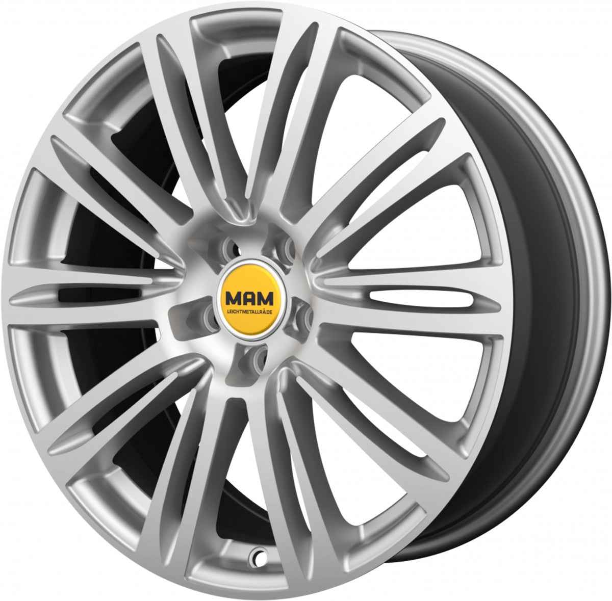 MAM A4 silver painted Alufelge 8x19 Zoll ET30 LK 5x112 ML66.5 – Bild 6