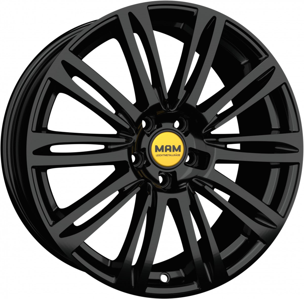 MAM A4 black painted Alufelge 8x19 Zoll ET45 LK 5x112 ML66.5