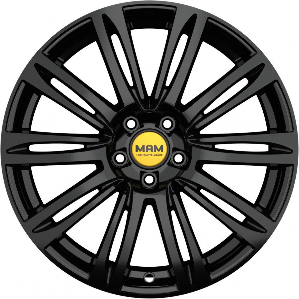 MAM A4 black painted Alufelge 8x19 Zoll ET45 LK 5x112 ML66.5 – Bild 2