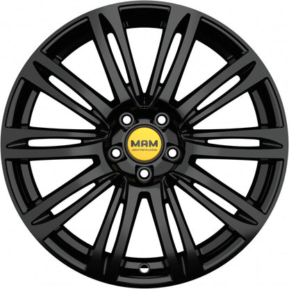 MAM A4 black painted Alufelge 8x19 Zoll ET45 LK 5x112 ML66.5 – Bild 2