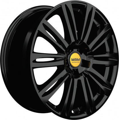 MAM A4 black painted Alufelge 8x19 Zoll ET45 LK 5x112 ML66.5 – Bild 3